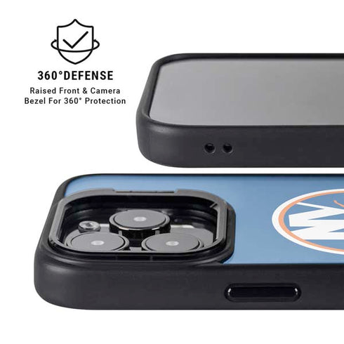 NHL New York Islanders Solid Background iPhone 16 Pro Kickstand Case